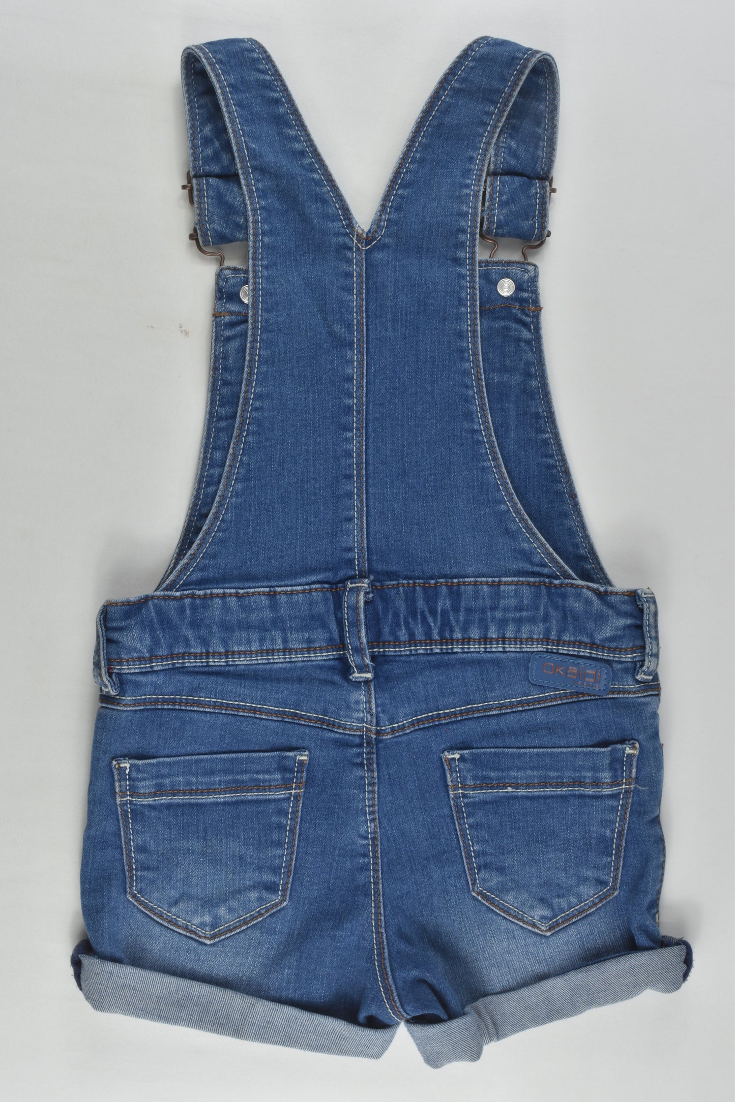 Okaïdi Size 3 (98 cm) Short Denim Overalls