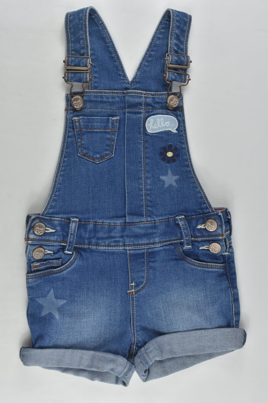 Okaïdi Size 3 (98 cm) Short Denim Overalls
