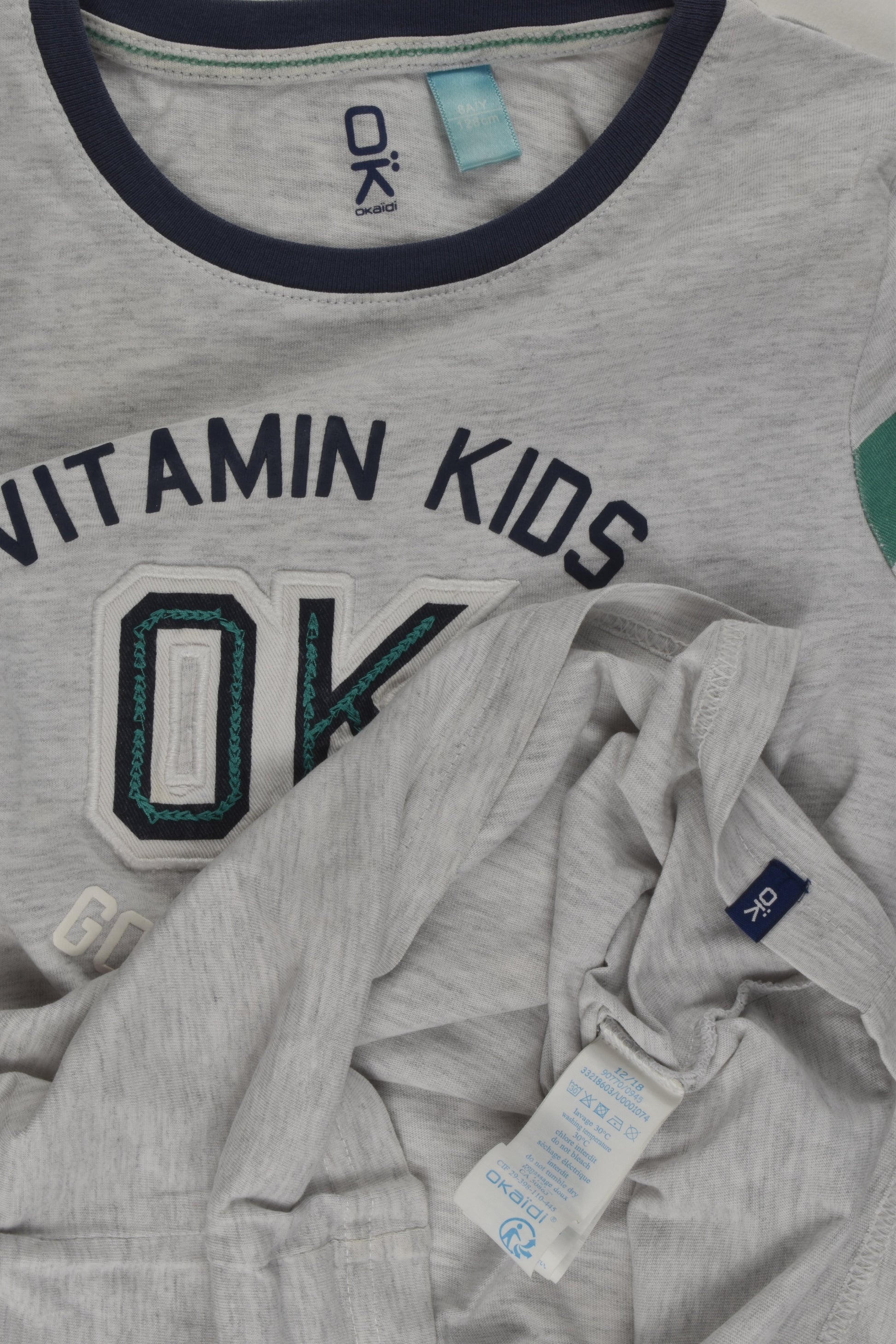 Okaïdi Size 8 (128 cm) 'Vitamin Kids' T-shirt