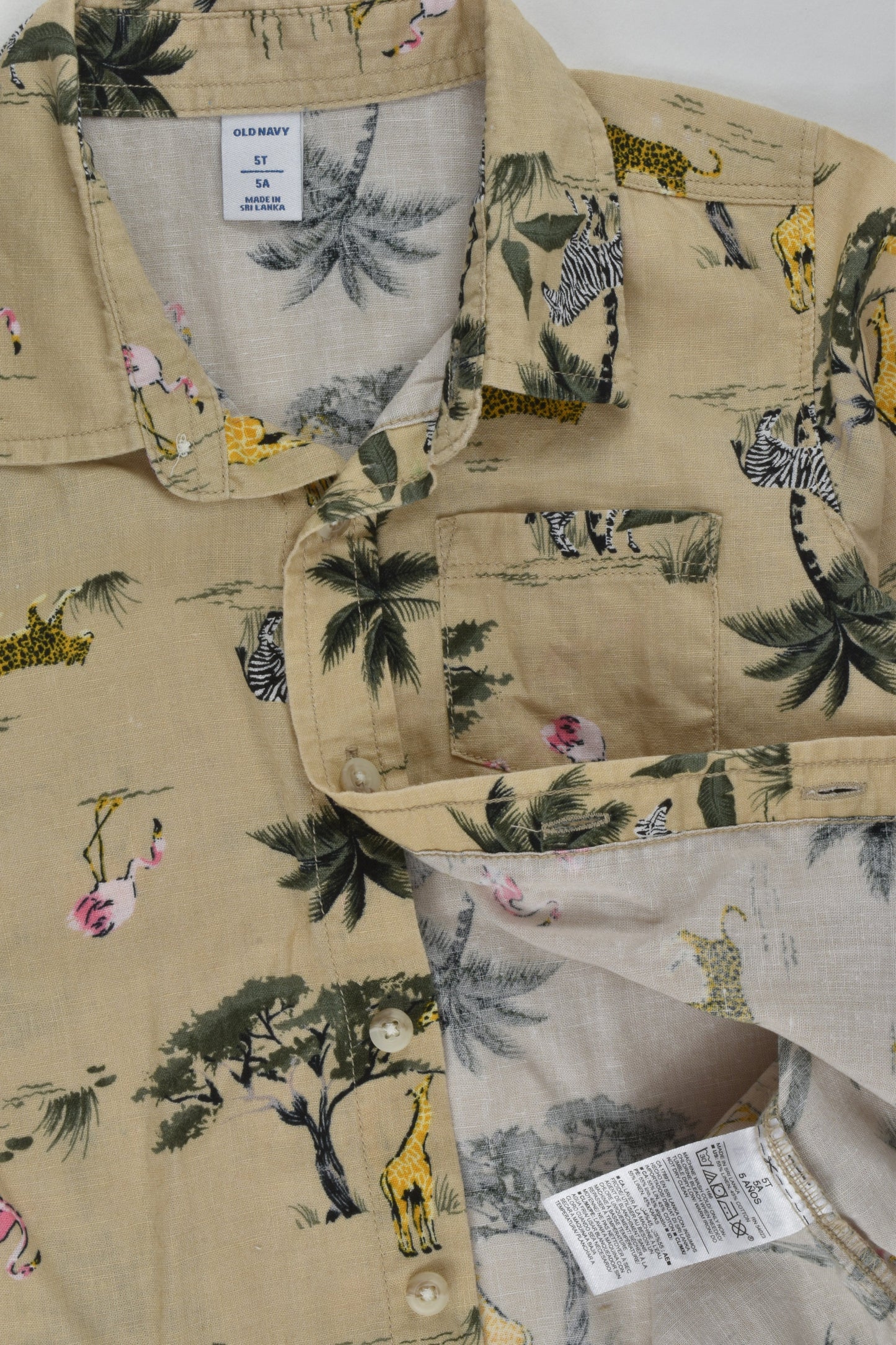 Old Navy Size 5 Linen Blend Shirt
