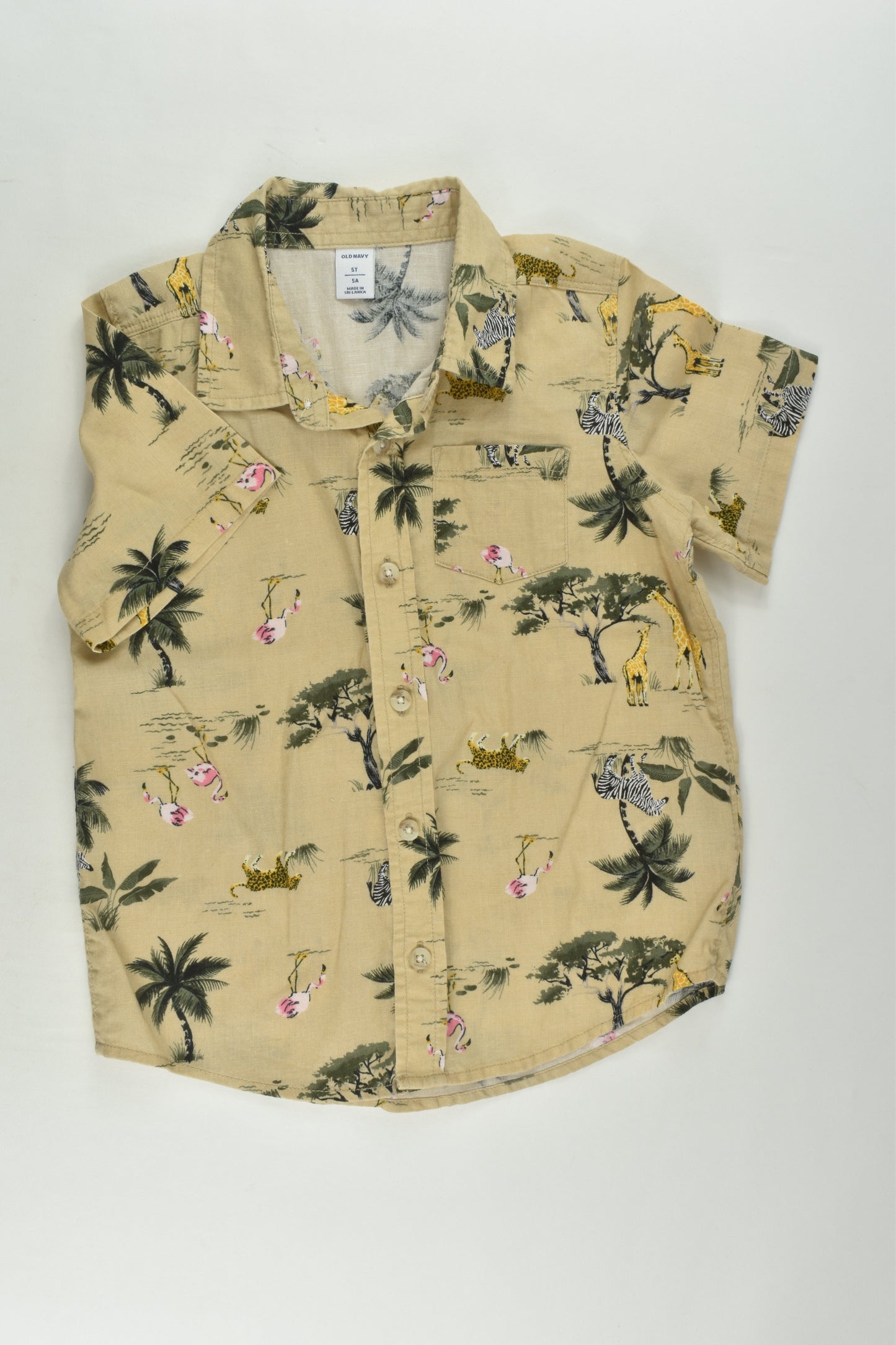 Old Navy Size 5 Linen Blend Shirt