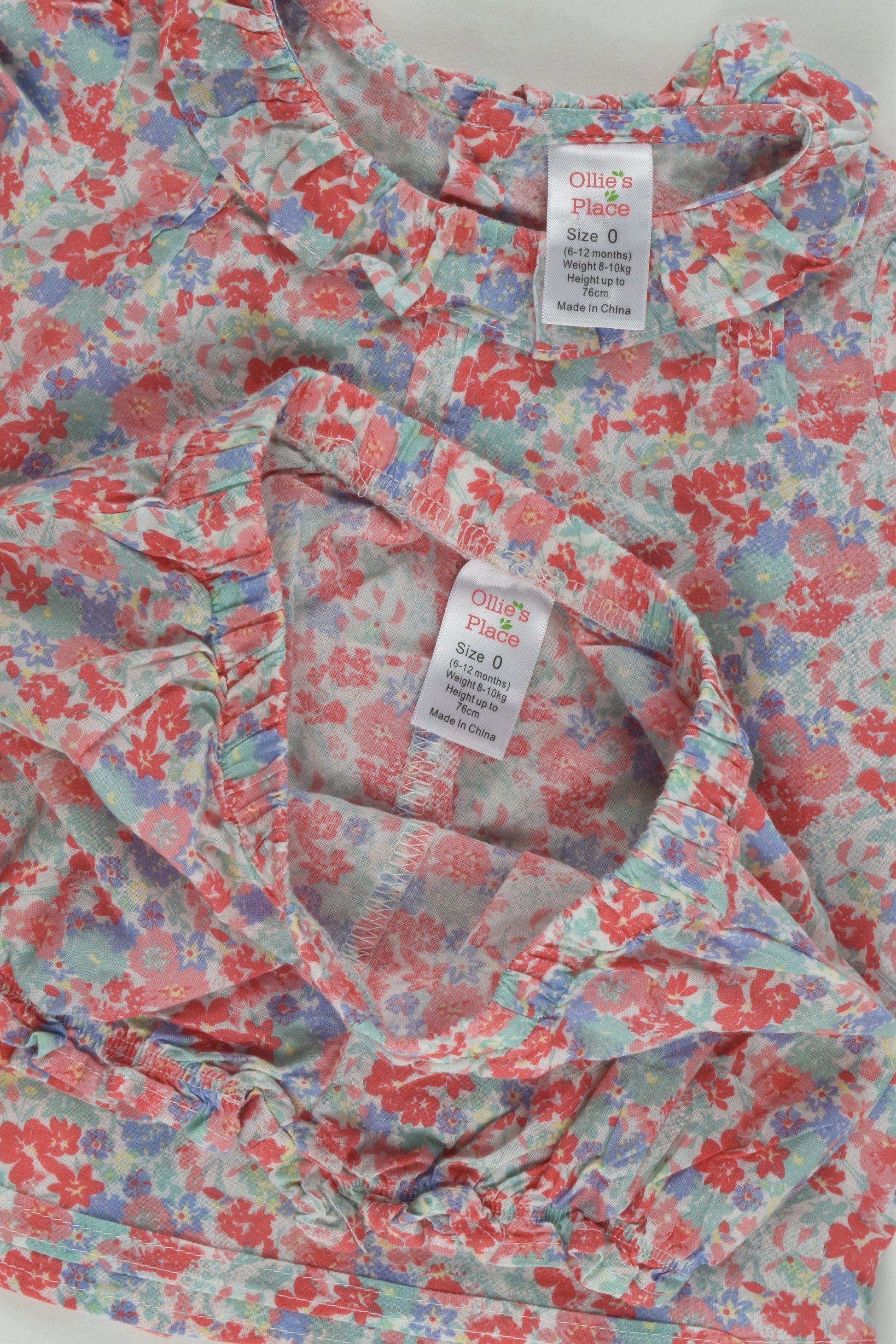 Ollie's Place Size 0 Floral Outfit