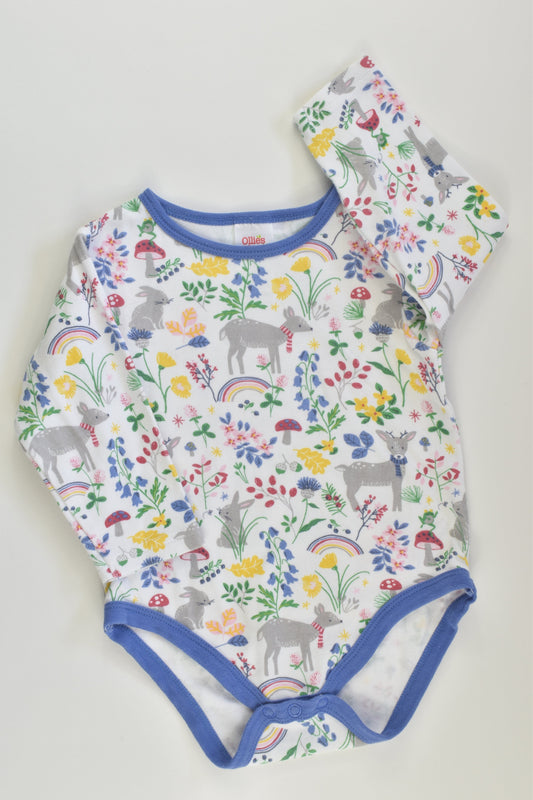 Ollie's Place Size 0 Forest Animals Bodysuit