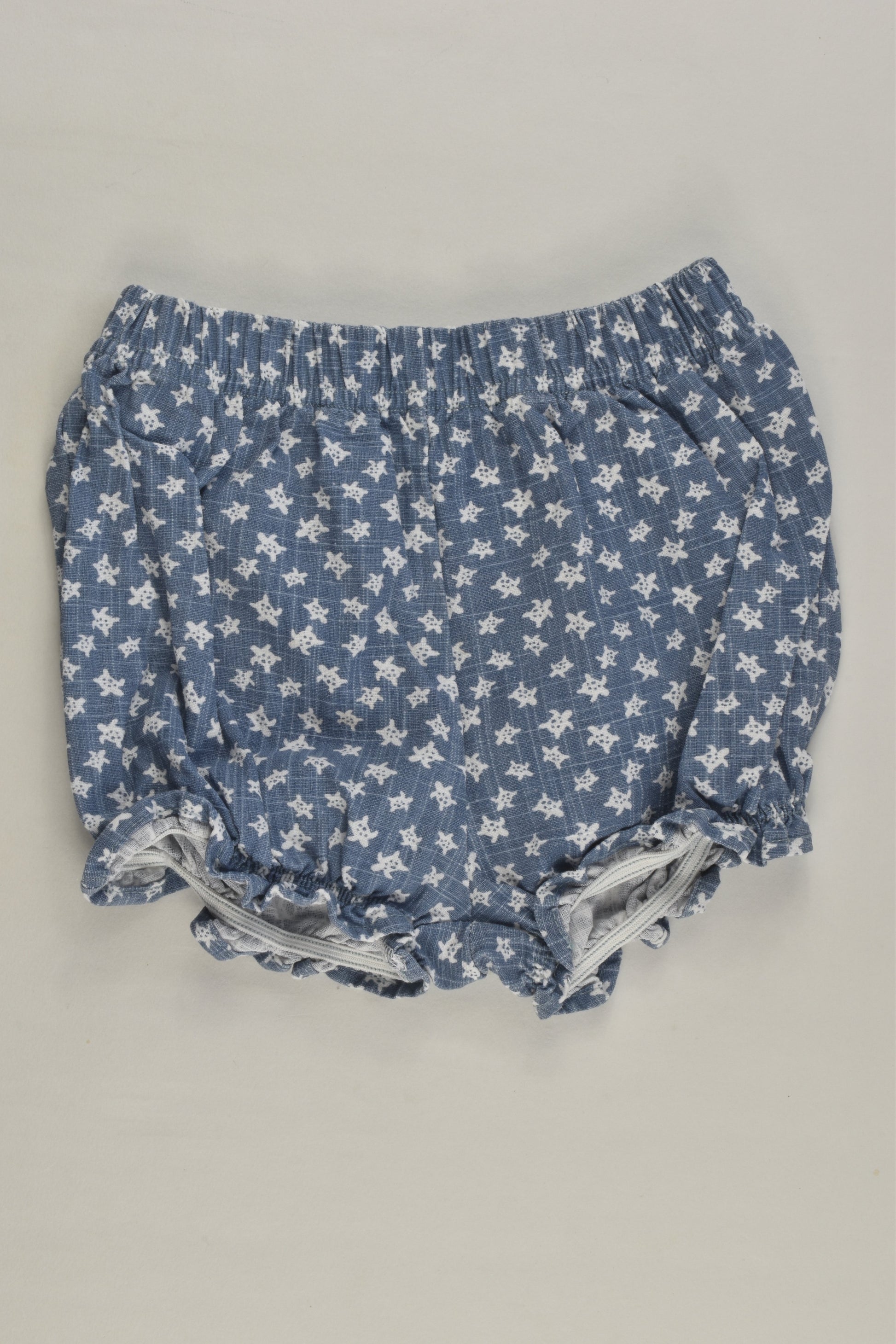 Ollie's Place Size 0 Linen/Cotton Turtle Shorts