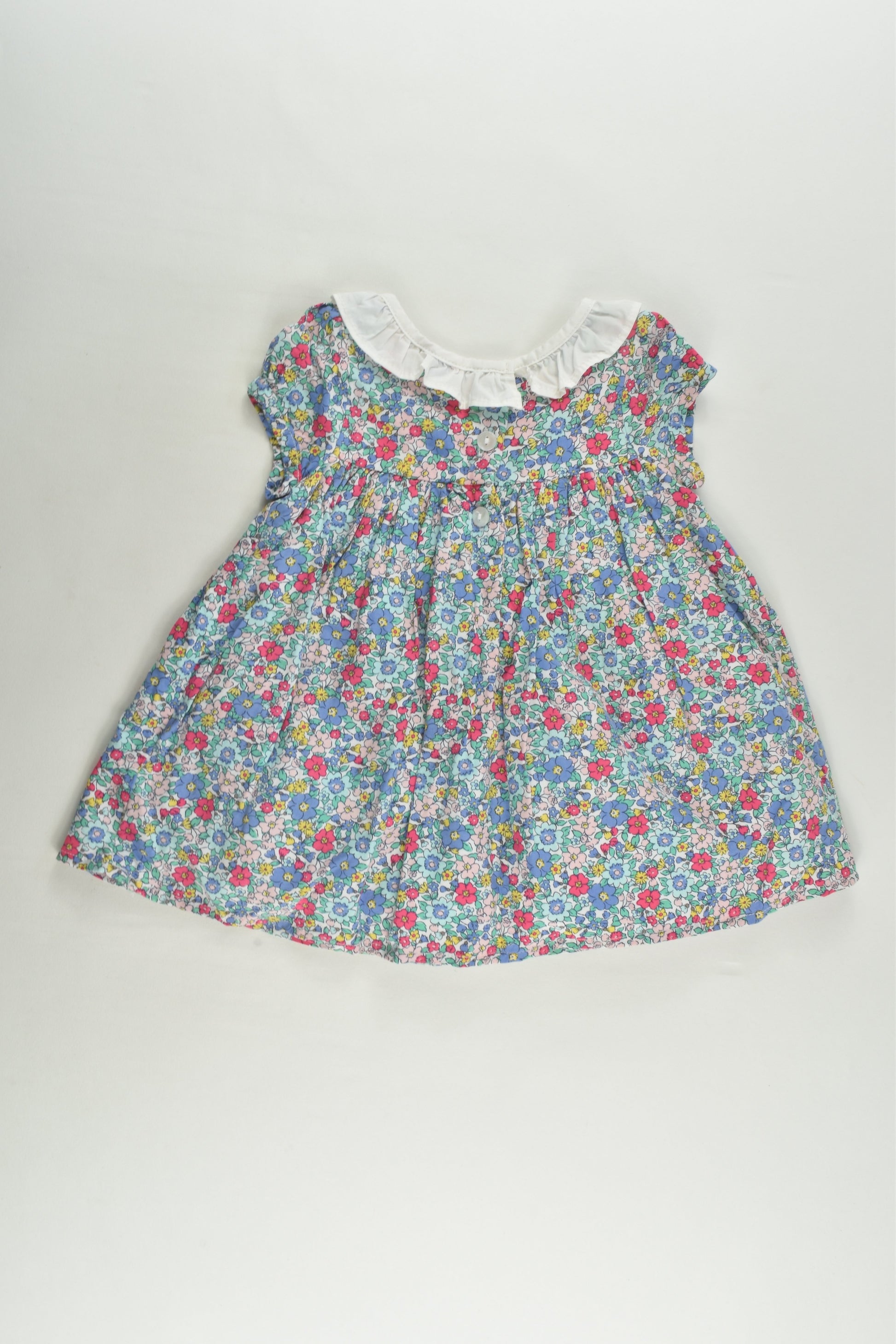 Ollie's Place Size 0 Tulle Lined Liberty Print Smocked Dress
