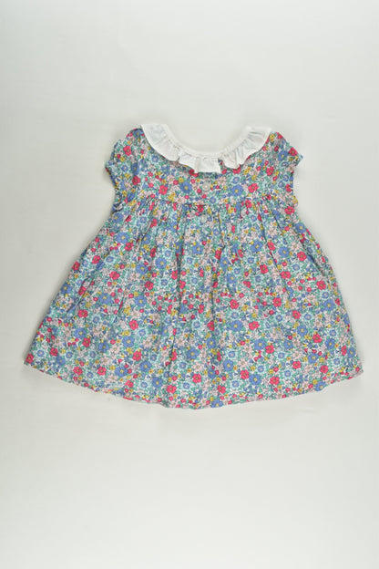 Ollie's Place Size 0 Tulle Lined Liberty Print Smocked Dress