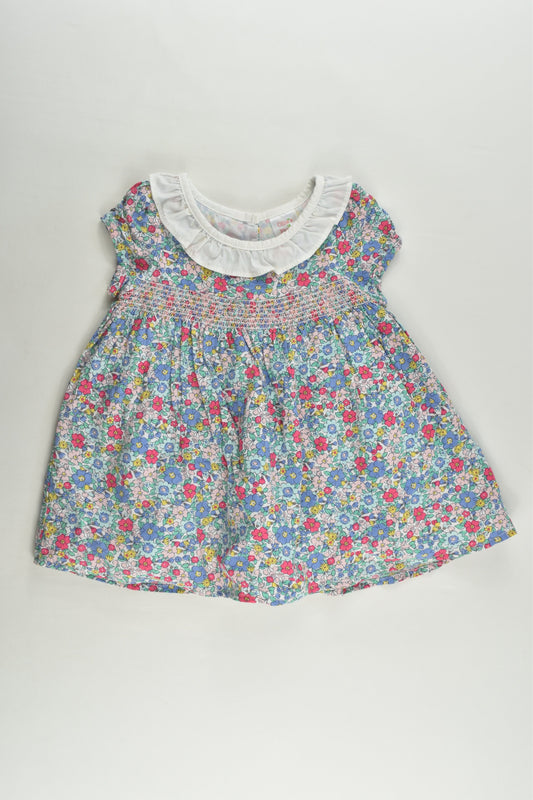 Ollie's Place Size 0 Tulle Lined Liberty Print Smocked Dress