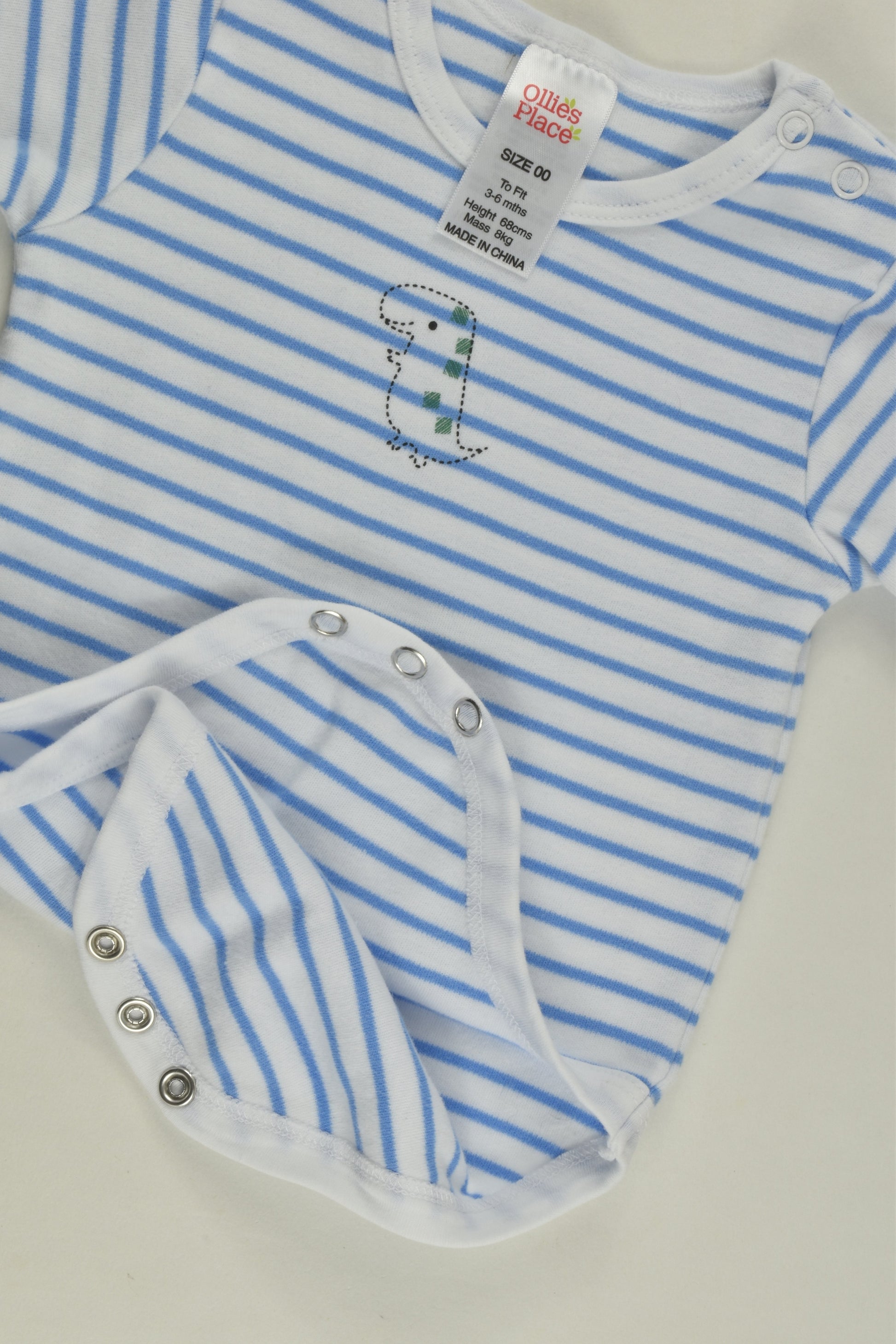 Ollie's Place Size 00 Dinosaur Bodysuit