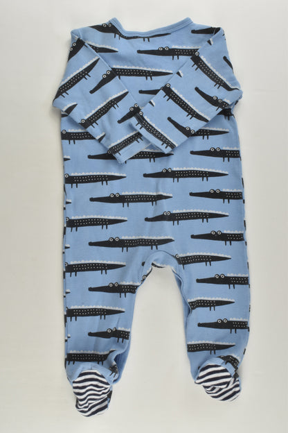 Ollie's Place Size 00 Footed Crocodile Romper