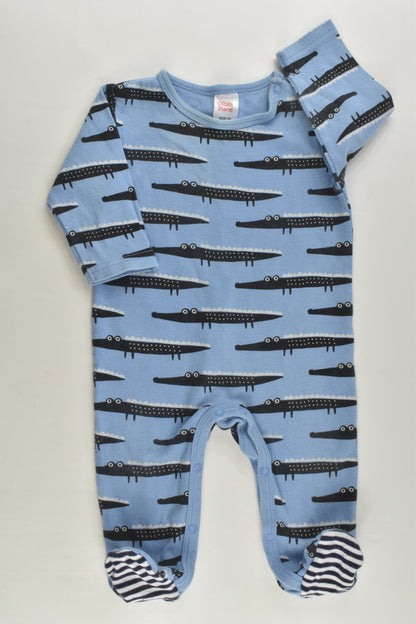 Ollie's Place Size 00 Footed Crocodile Romper