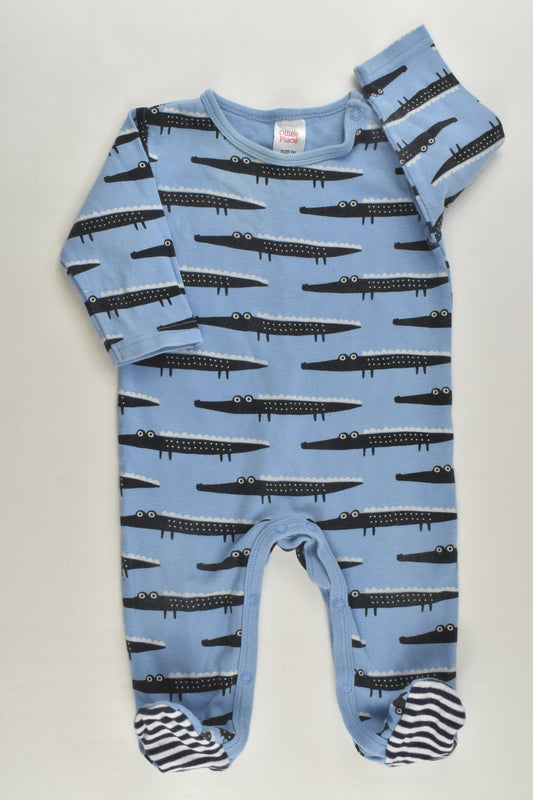 Ollie's Place Size 00 Footed Crocodile Romper