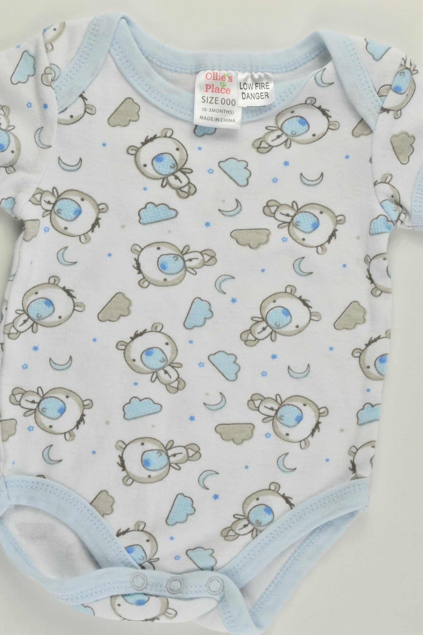 Ollie's Place Size 000 (0-3 months) Bears Bodysuit