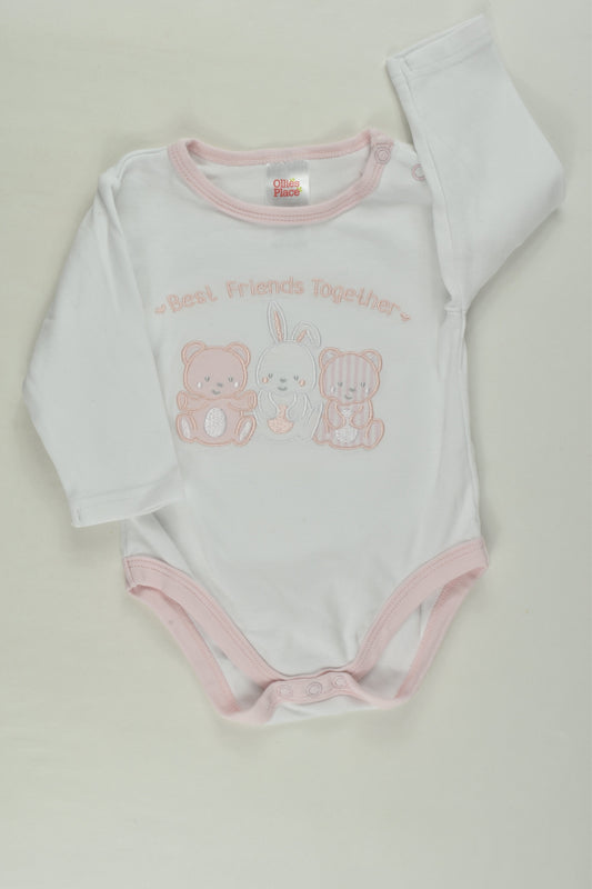 Ollie's Place Size 000 'Best Friends Together' Bodysuit