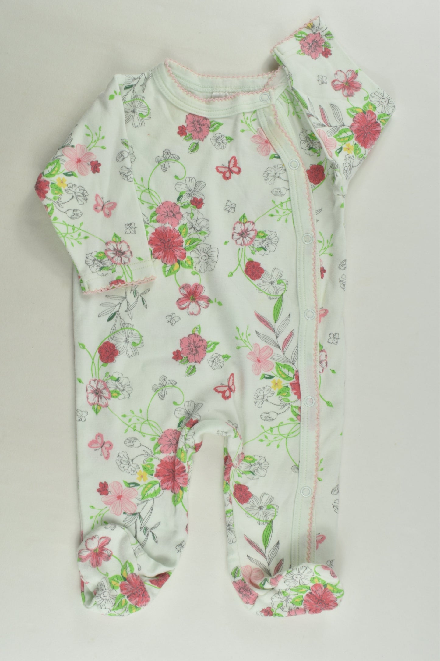 Ollie's Place Size 000 Footed Romper
