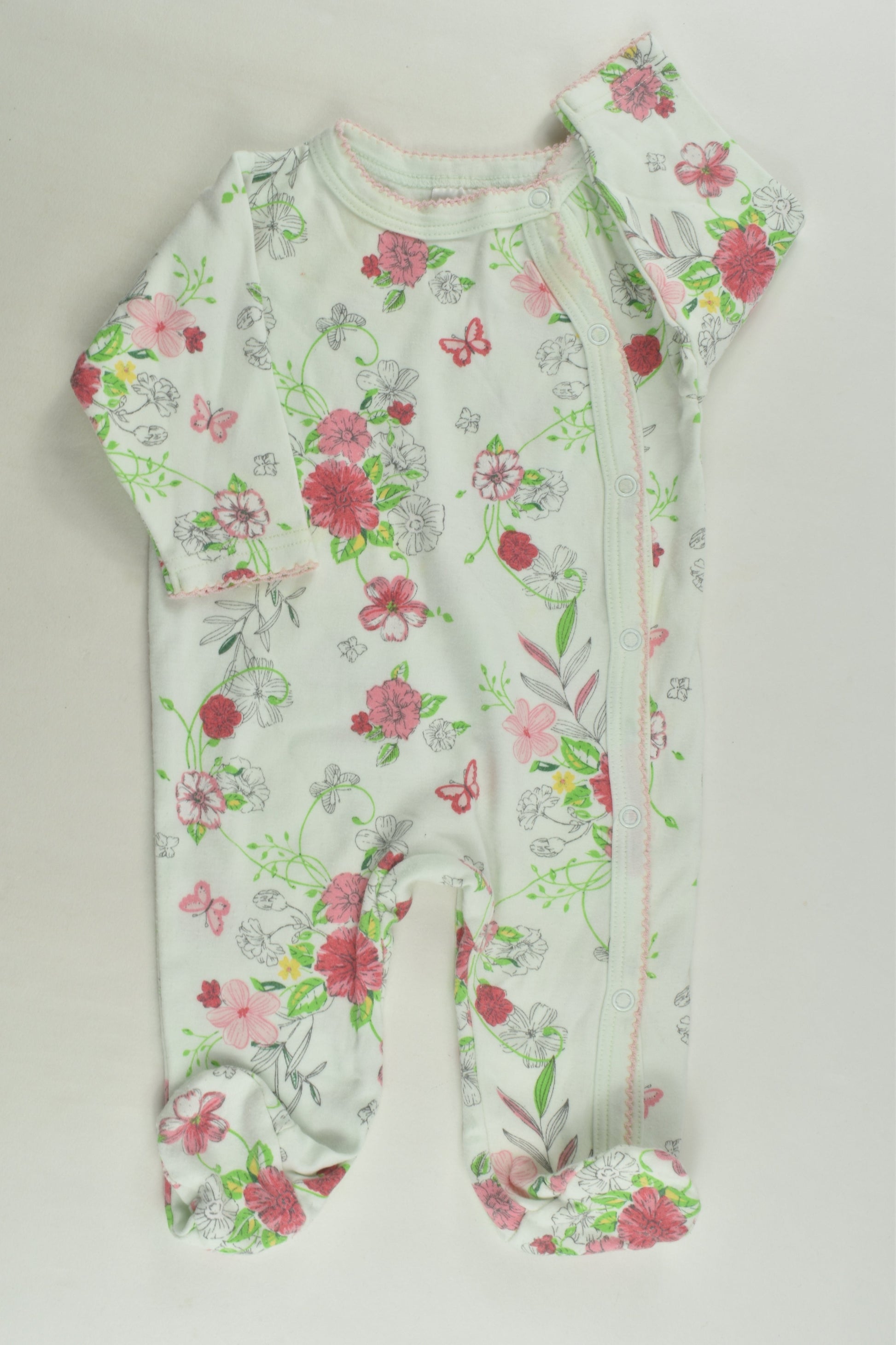 Ollie's Place Size 000 Footed Romper