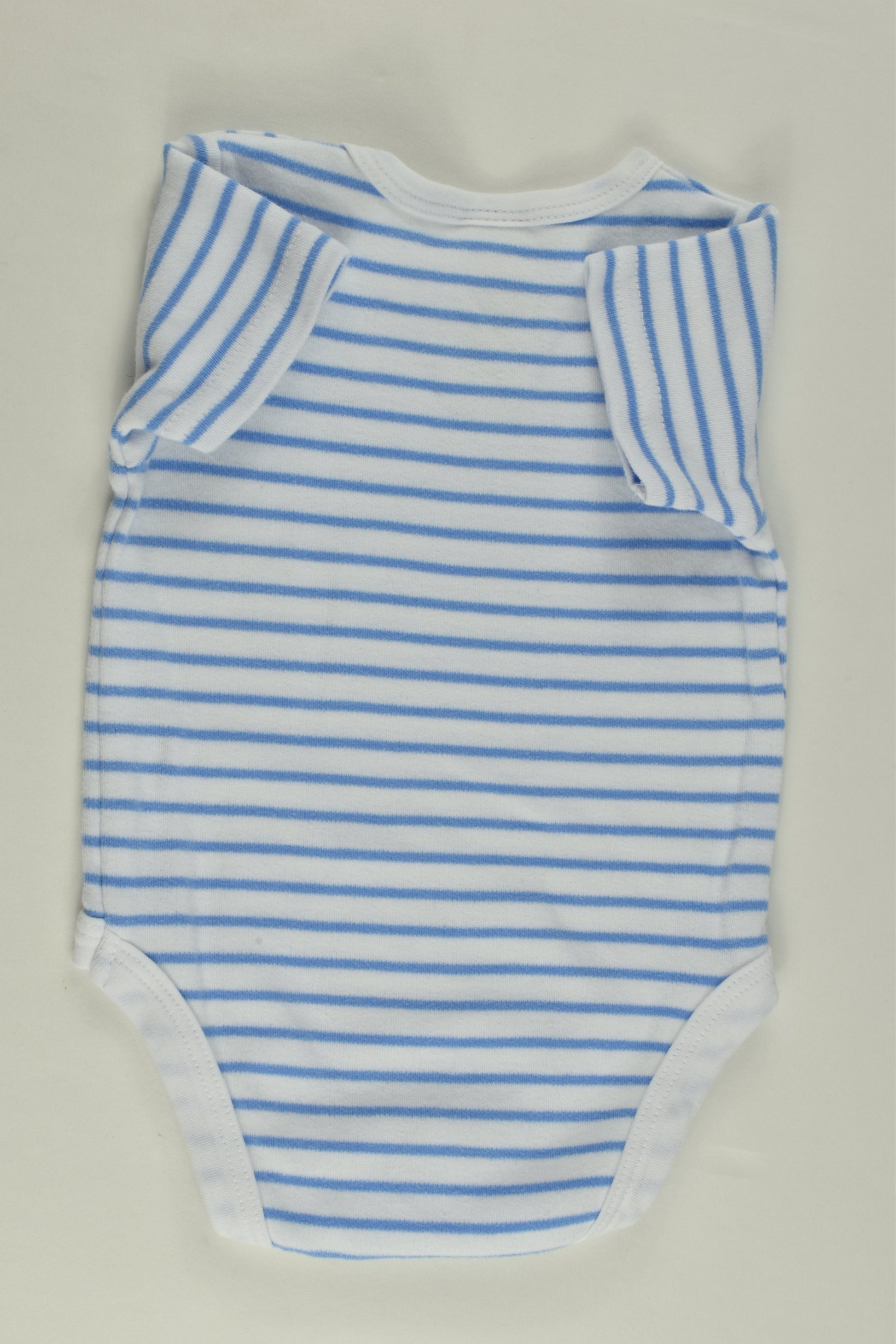 Ollie's Place Size 000 Striped Dinosaur Bodysuit