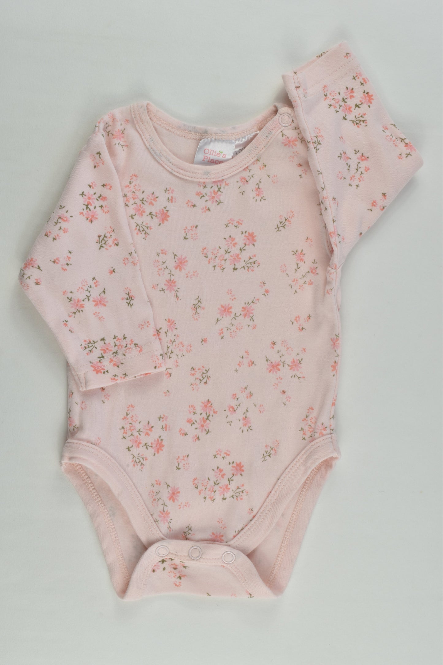 Ollie's Place Size 0000 Floral Bodysuit