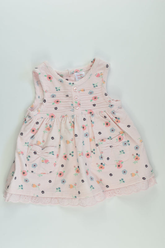 Ollie's Place Size 0000 Floral Cord Dress