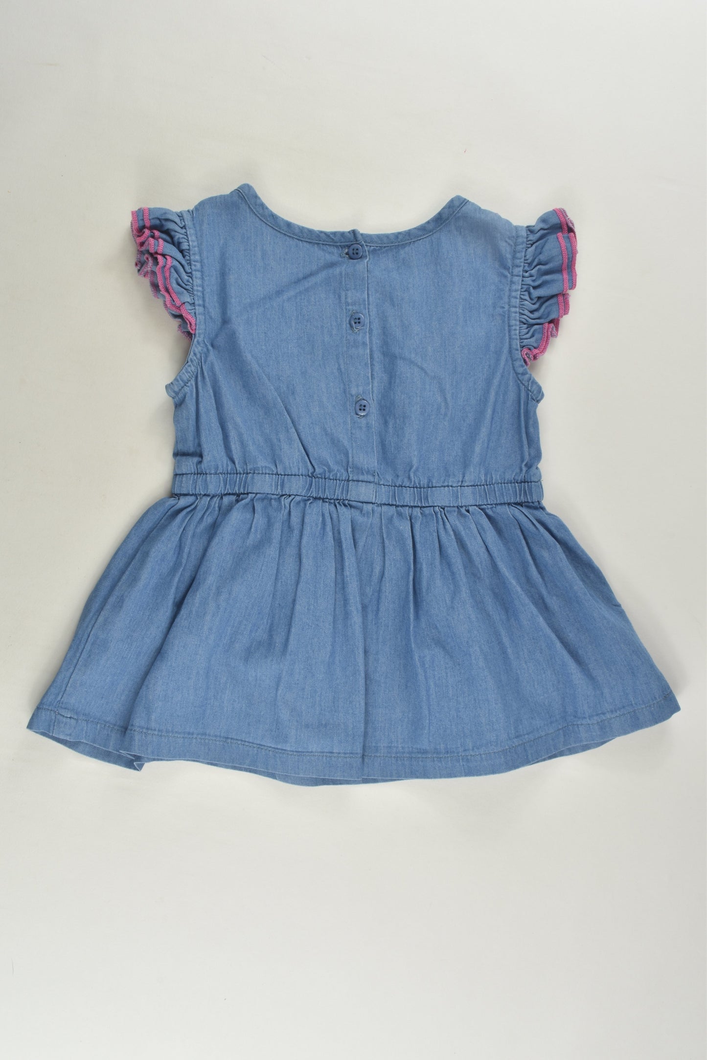 Ollie's Place Size 1 Embroidery Denim Dress