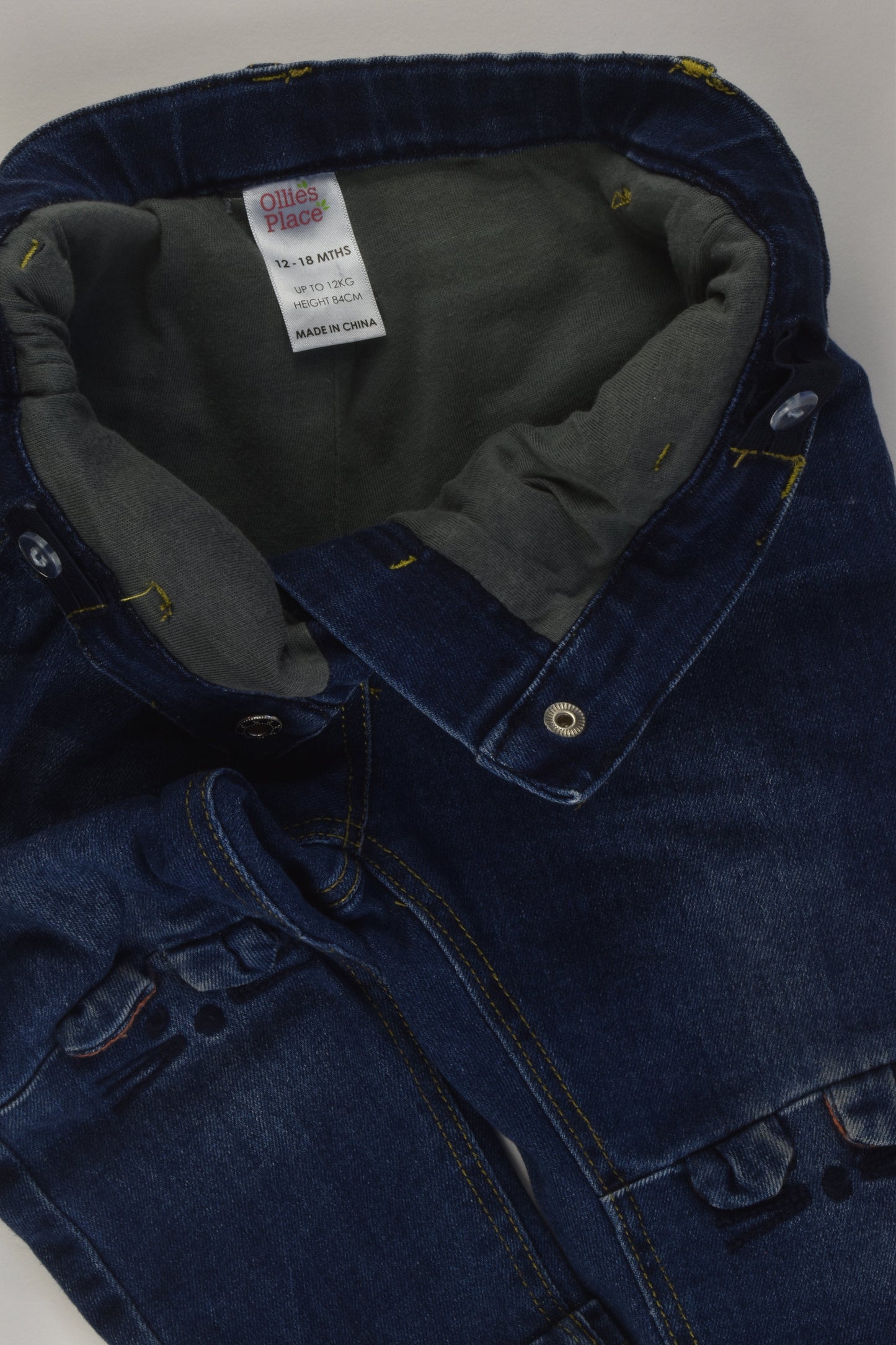 Ollie's Place Size 1 Mouse Denim Pants