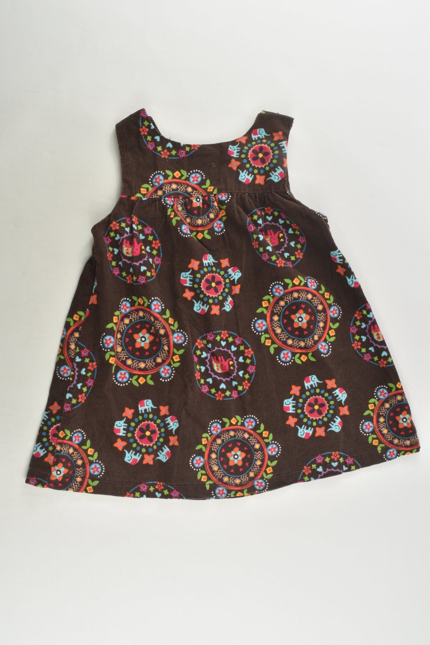 Ollie's Place Size 2 Lightweight Elephant Cord Dress