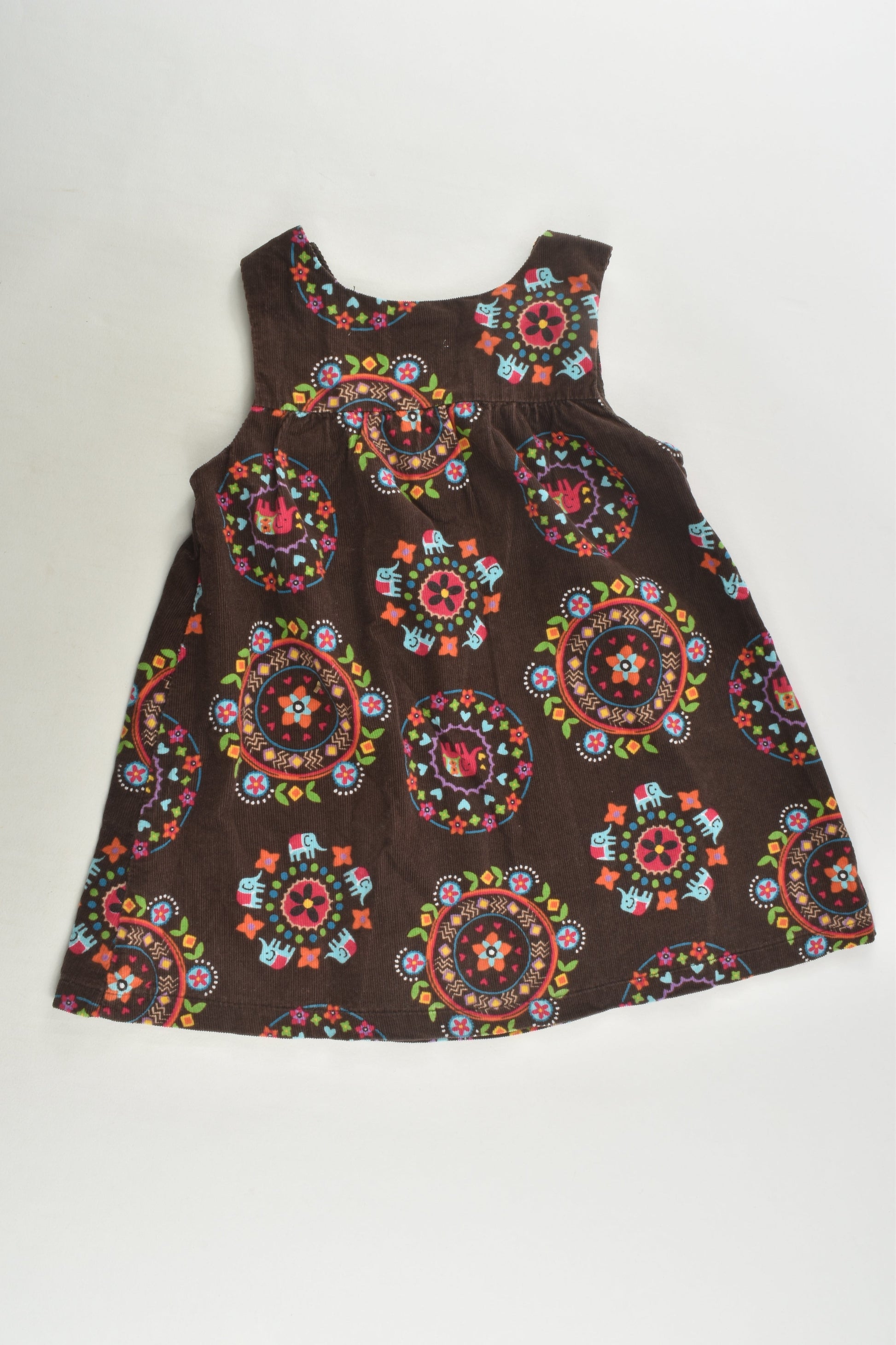 Ollie's Place Size 2 Lightweight Elephant Cord Dress