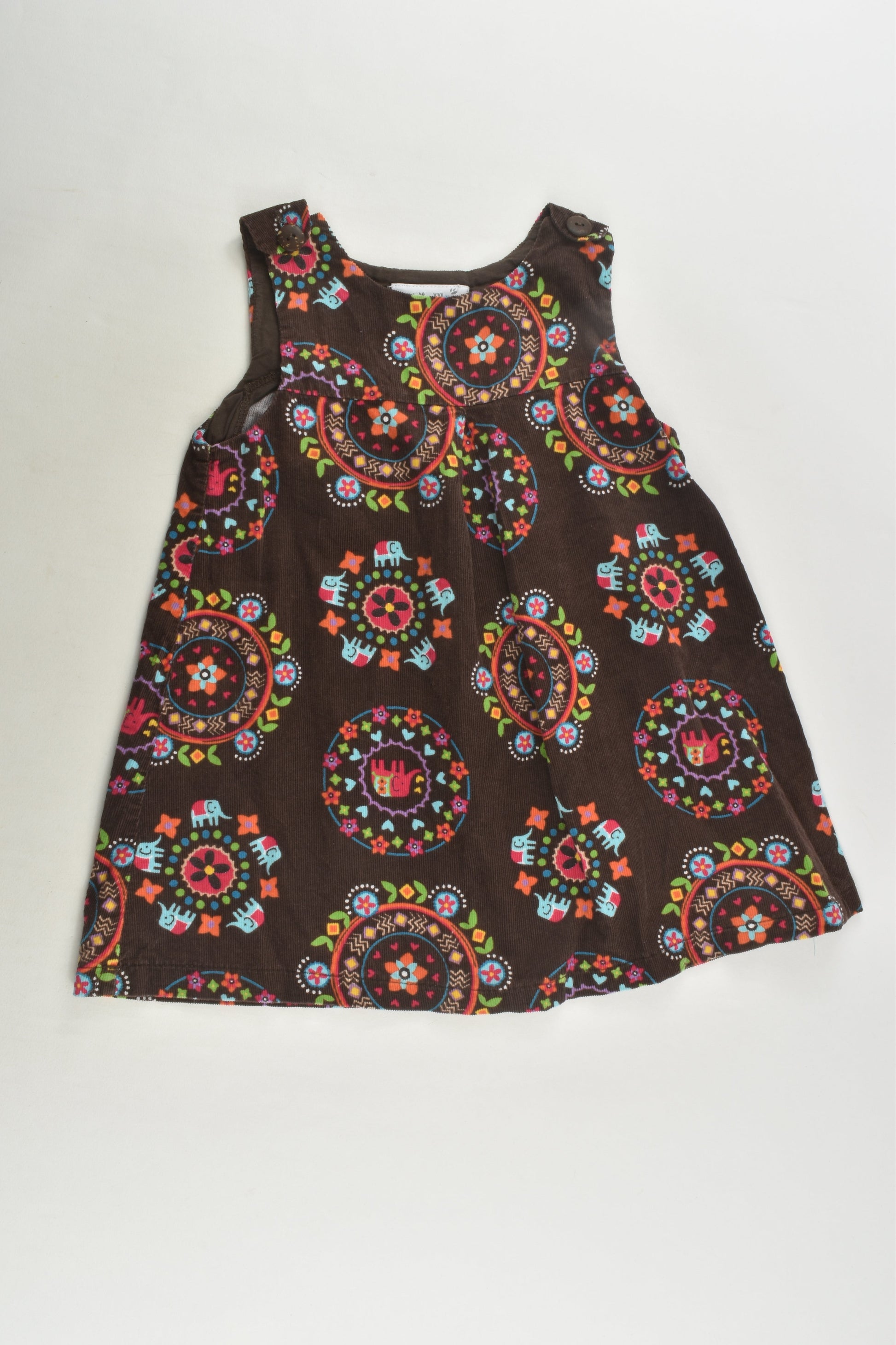 Ollie's Place Size 2 Lightweight Elephant Cord Dress