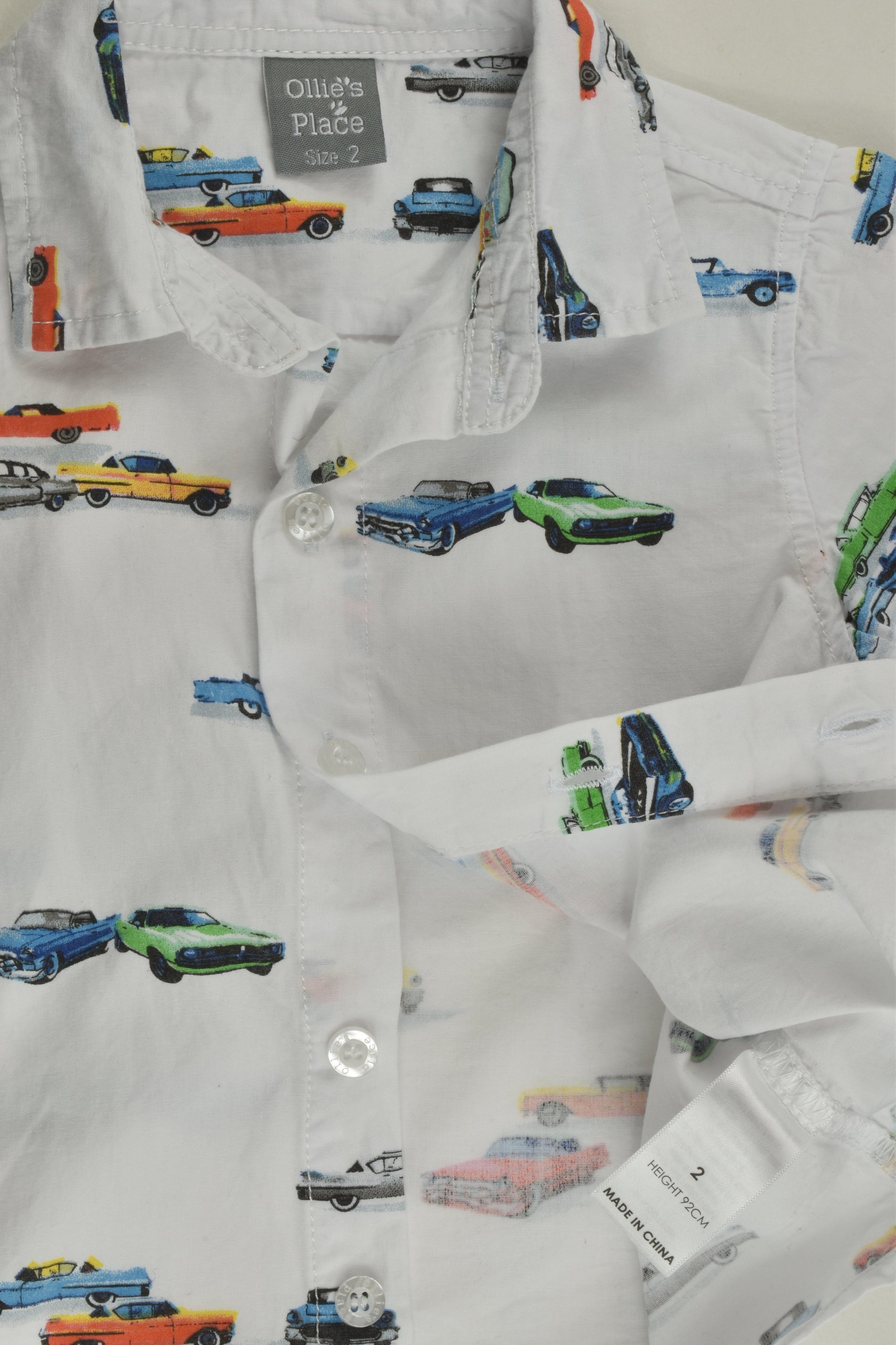 Ollie's Place Size 2 Vintage Cars Shirt