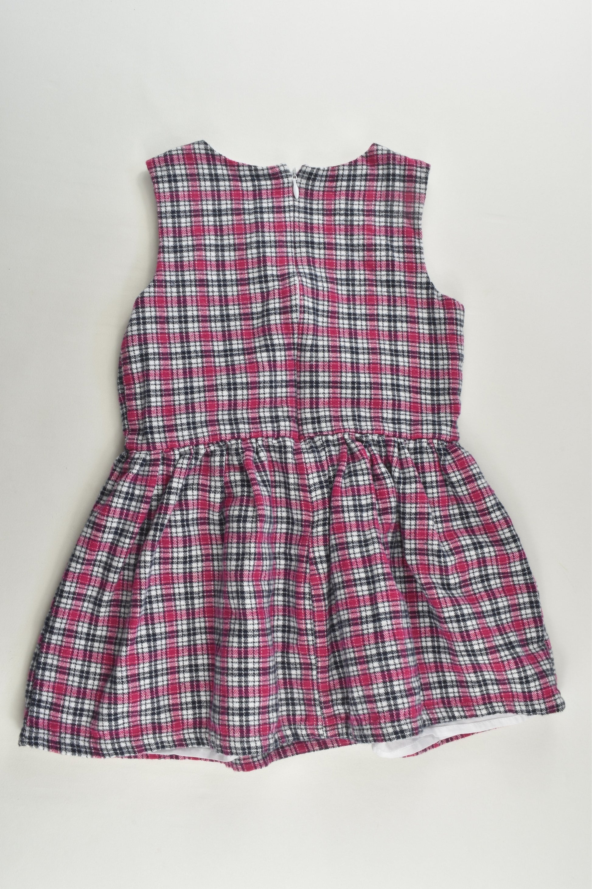 Ollie's Place Size 3 Lined Checked Winter Dress