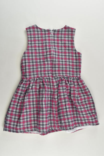 Ollie's Place Size 3 Lined Checked Winter Dress