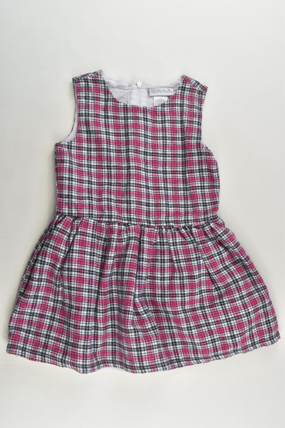 Ollie's Place Size 3 Lined Checked Winter Dress