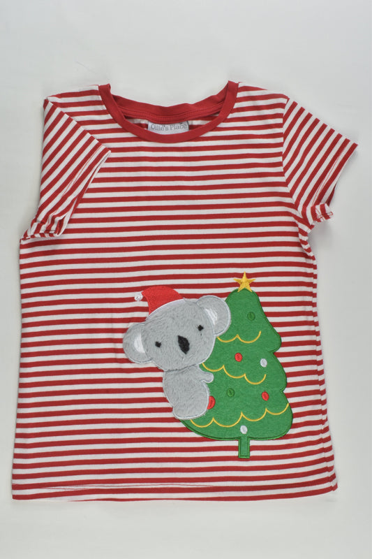 Ollie's Place Size 5 Christmas Koala T-shirt