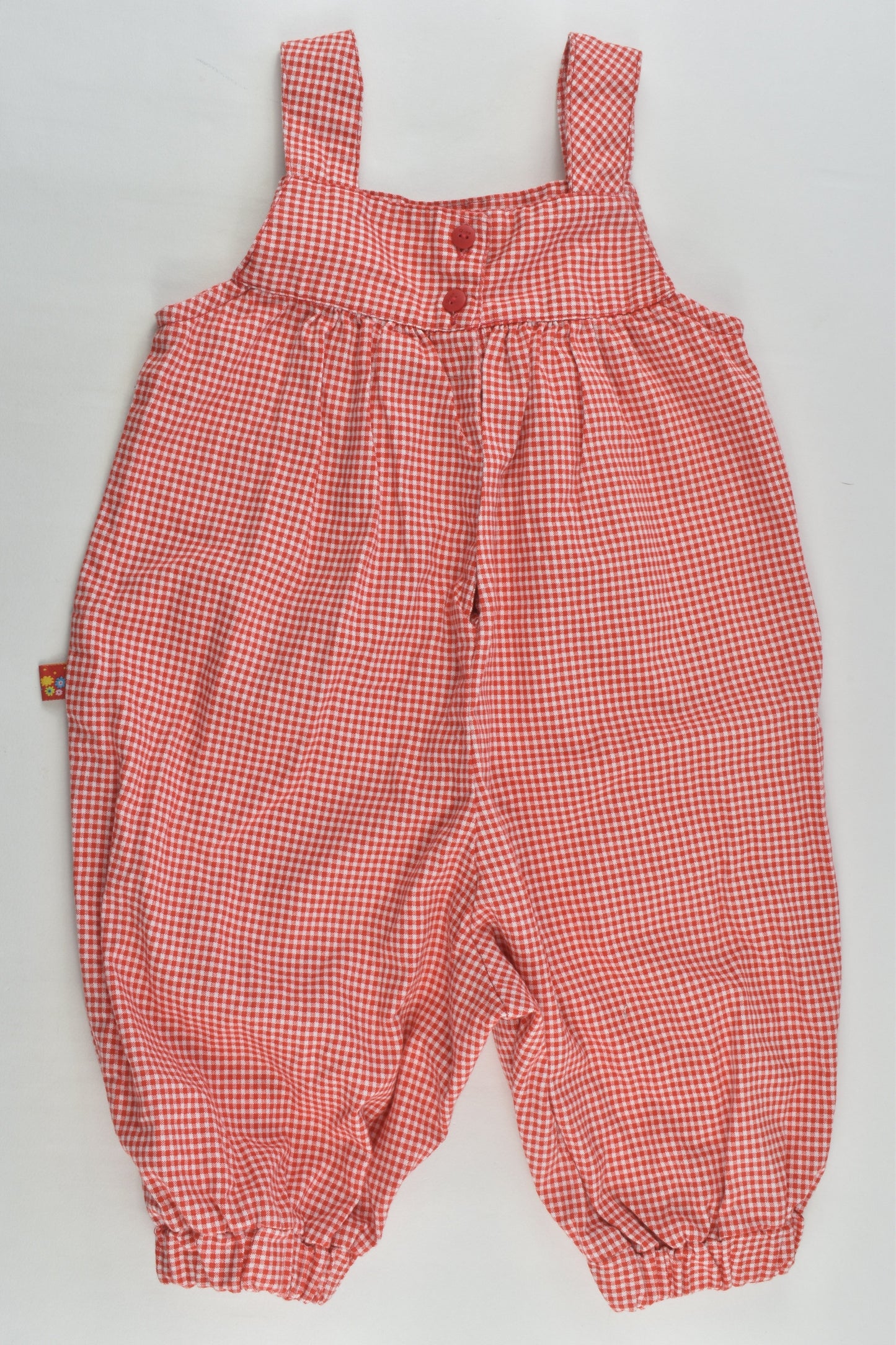 Ona Kids Size 2 Checked Short Overalls