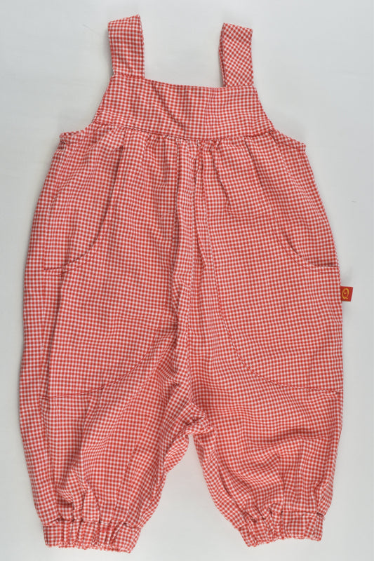 Ona Kids Size 2 Checked Short Overalls