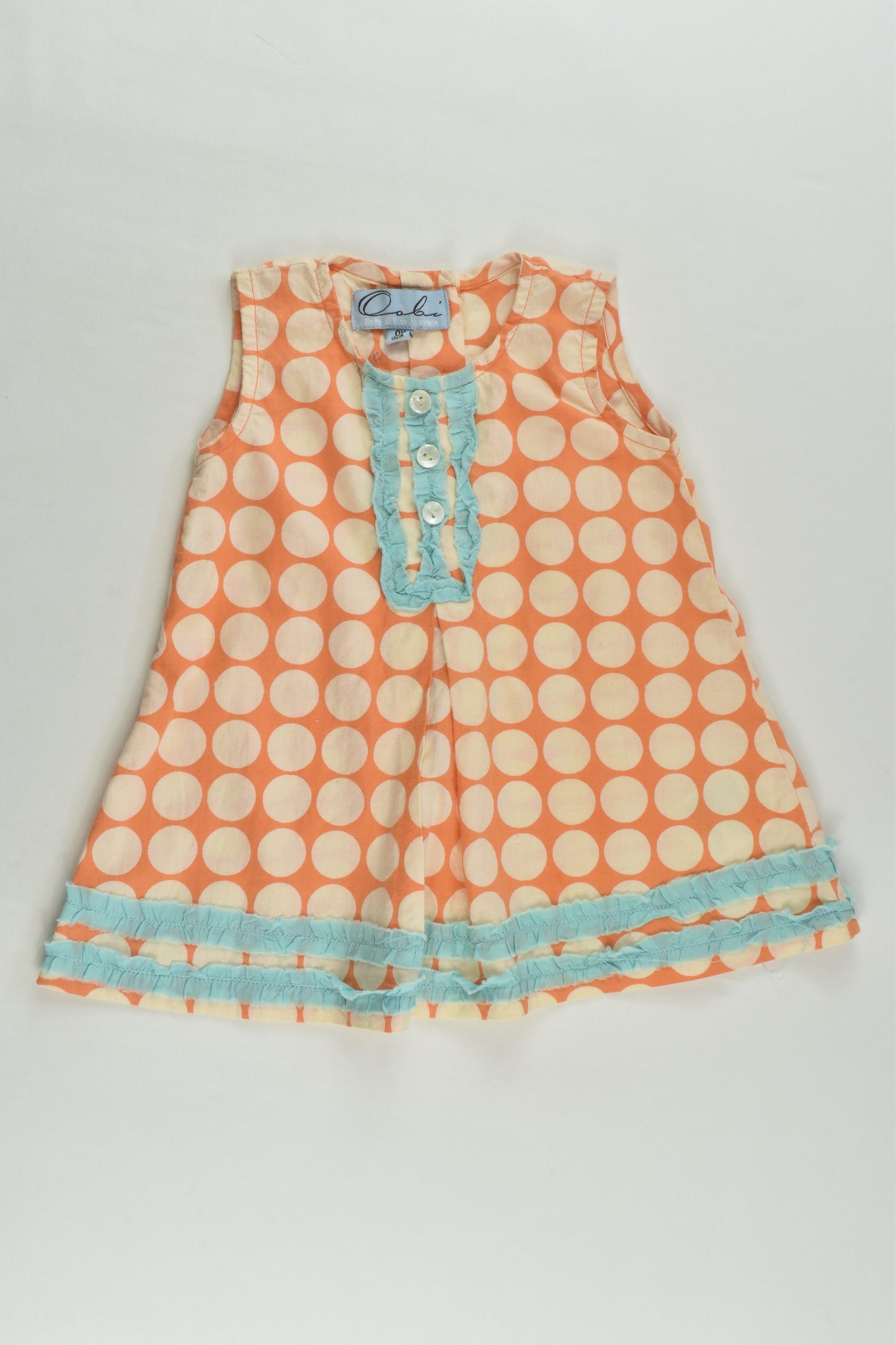 Oobi Size 000-00 Polka Dots Dress