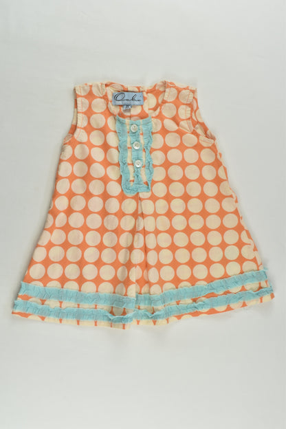 Oobi Size 000-00 Polka Dots Dress