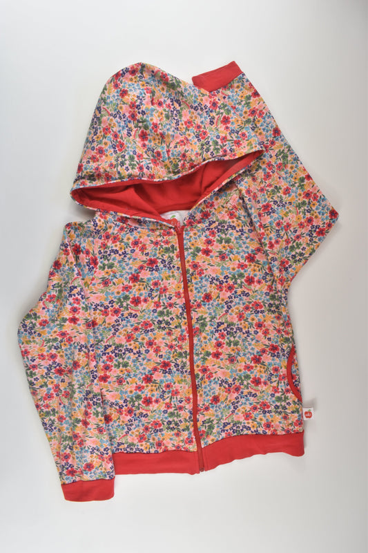 Oobi Size 11-12 Floral Zip Jumper