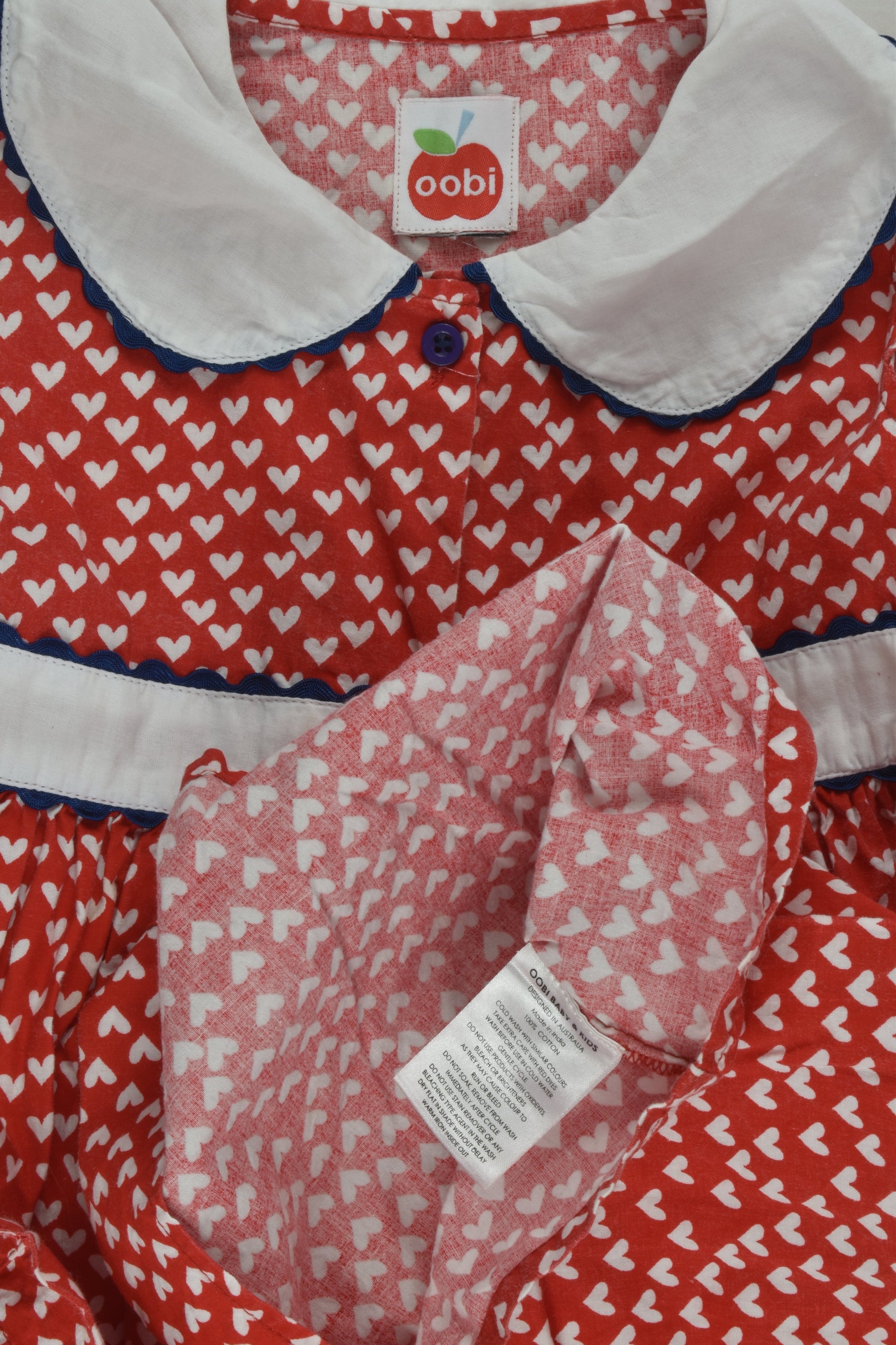 Oobi Size 3 Love Hearts Dress