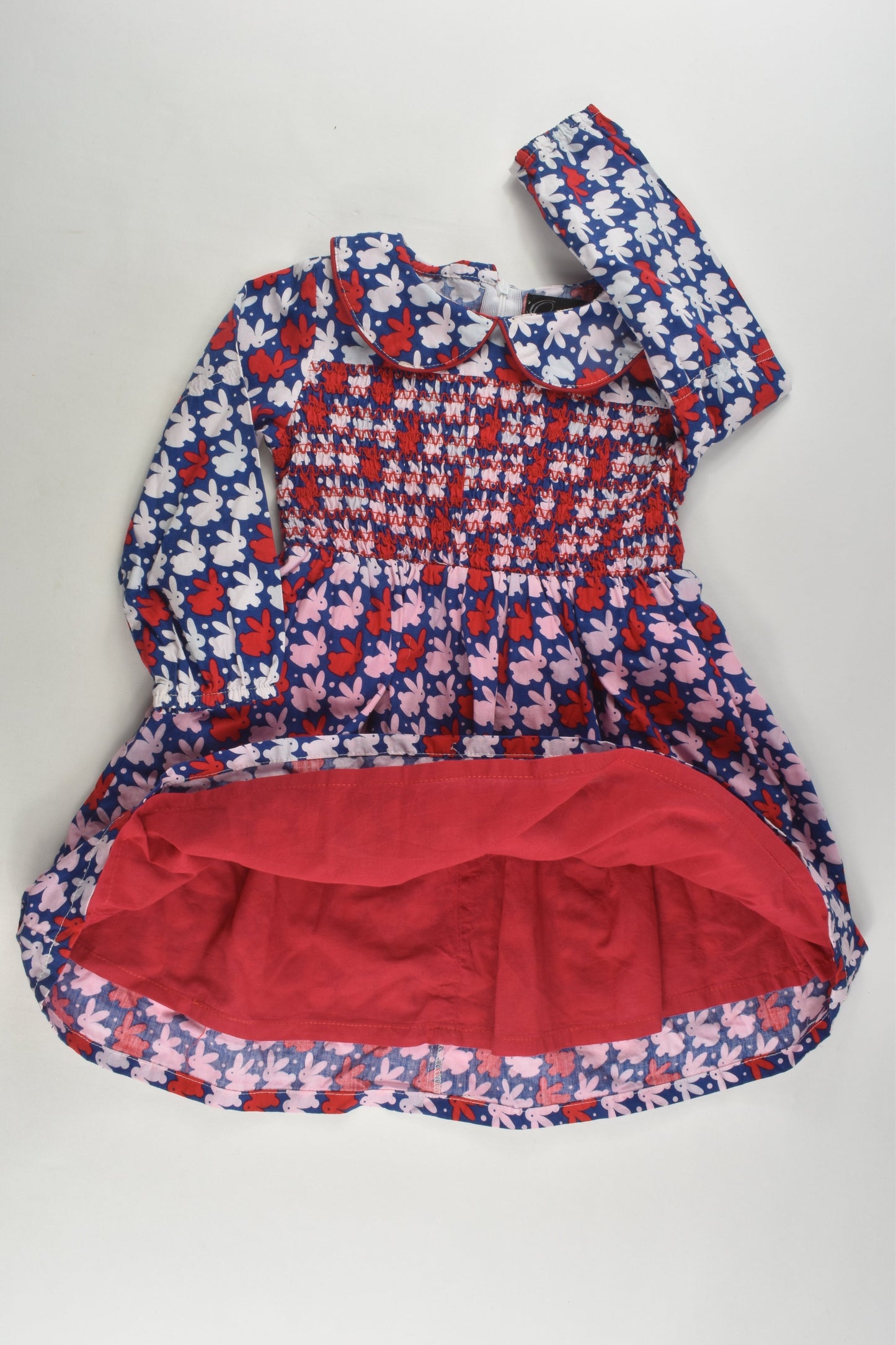 Oobi Size 3 Smocked Bunny Dress
