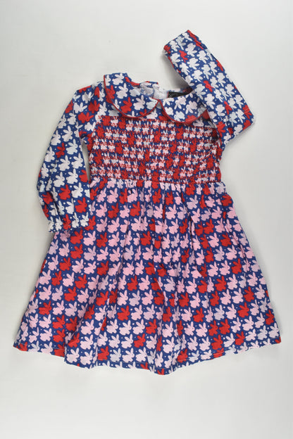 Oobi Size 3 Smocked Bunny Dress