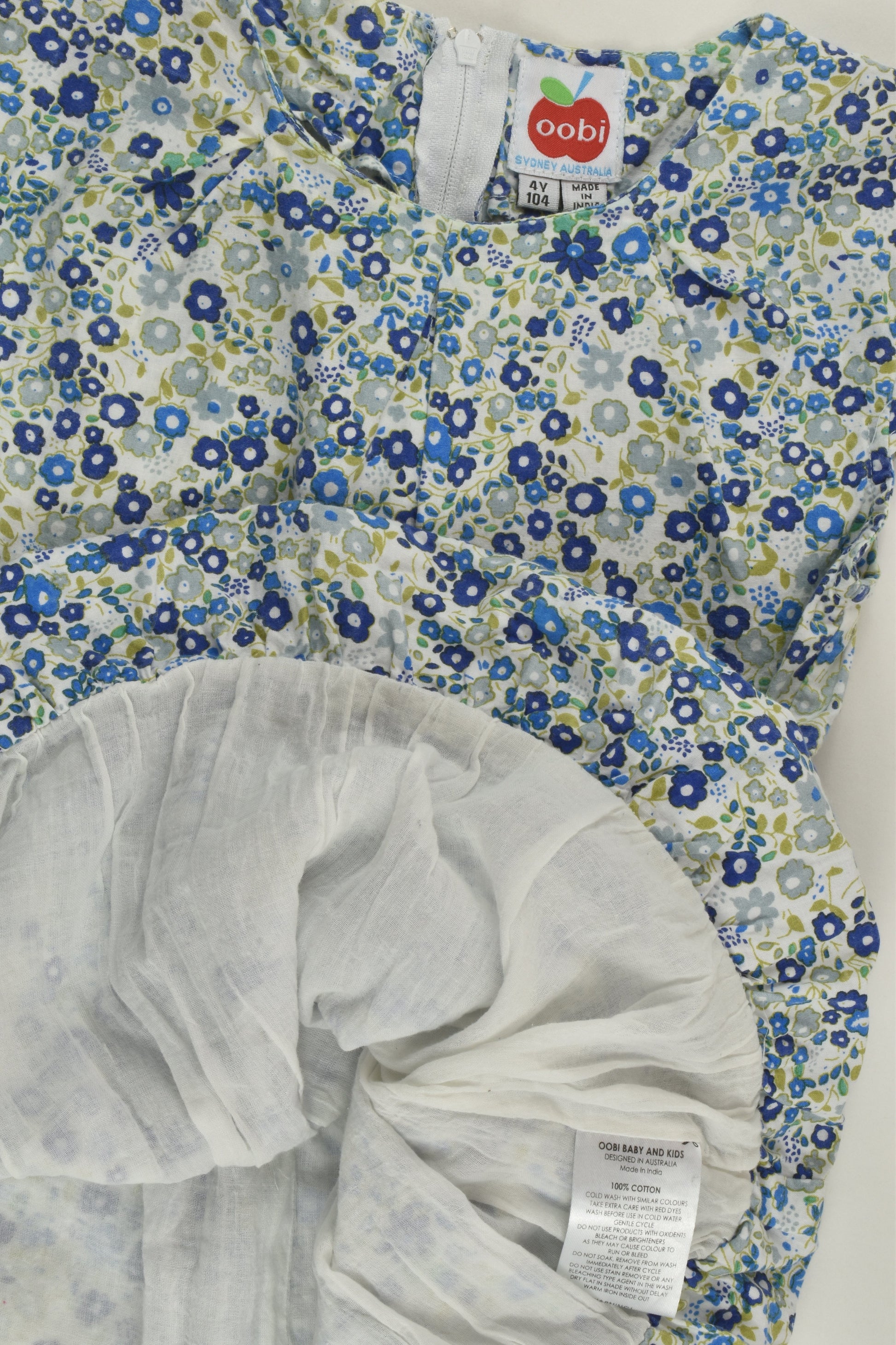 Oobi Size 4 Lined Liberty Print Dress