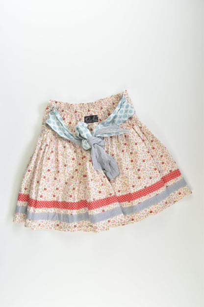Oobi Size 5 Lined Floral Skirt