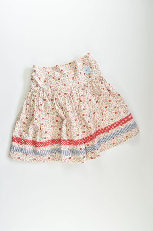 Oobi Size 5 Lined Floral Skirt