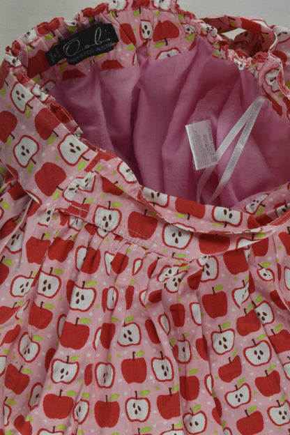 Oobi Size 5/6 Apple Print Lined Skirt
