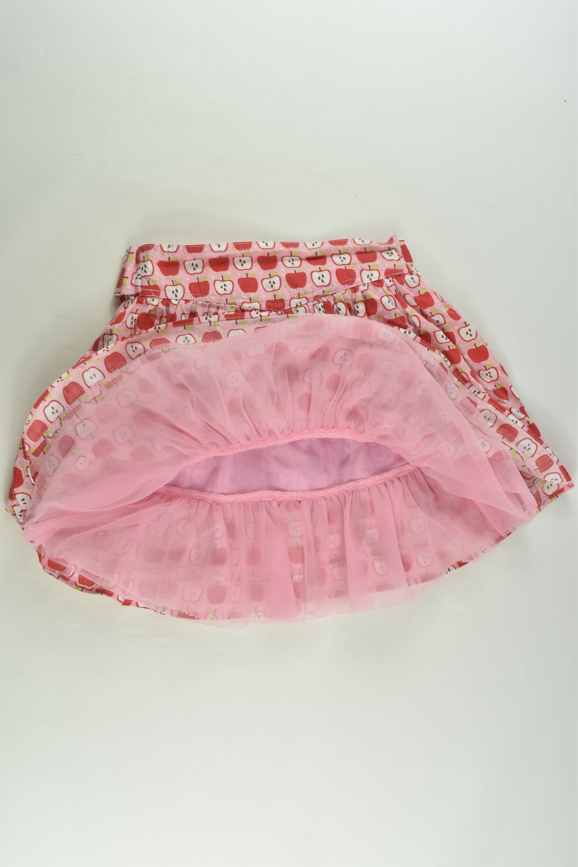 Oobi Size 5/6 Apple Print Lined Skirt