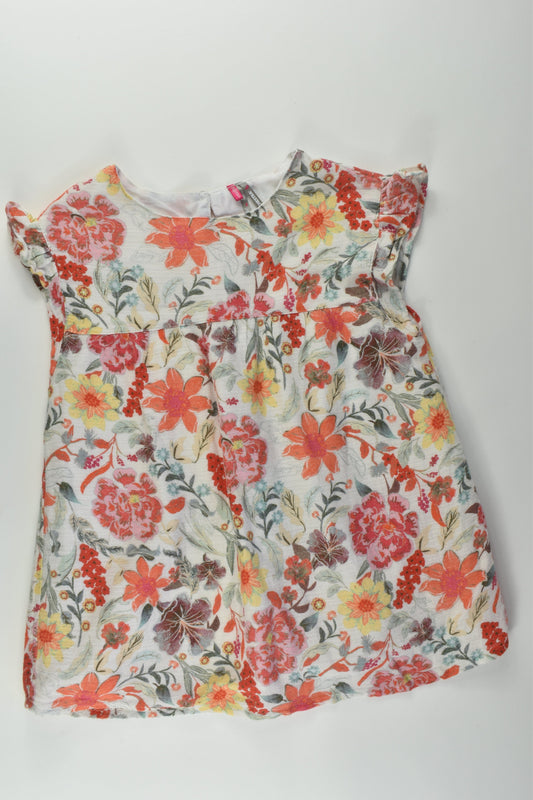 Orchestra Size 10 Lined Floral Blouse