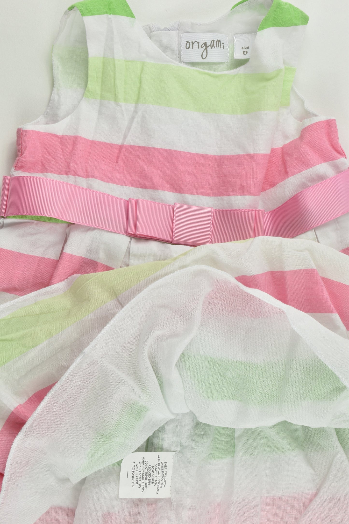 Origami Size 0 Lined Dress