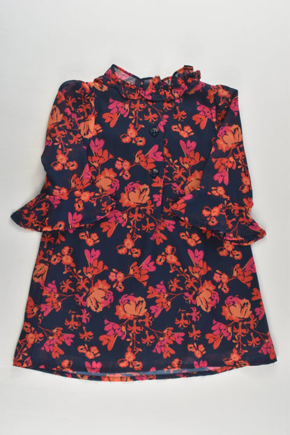 Origami Size 0 Lined Roses Dress