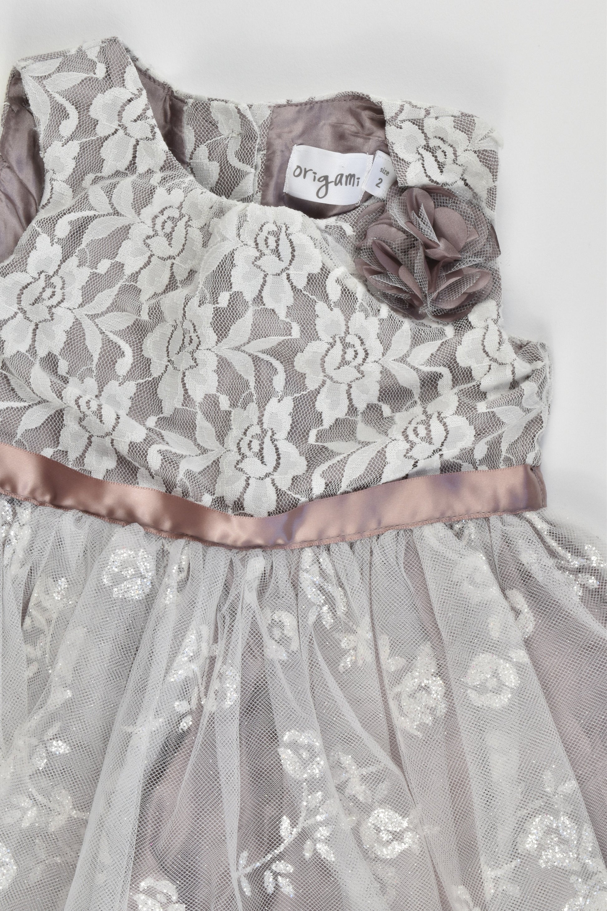 Origami Size 2 Dress