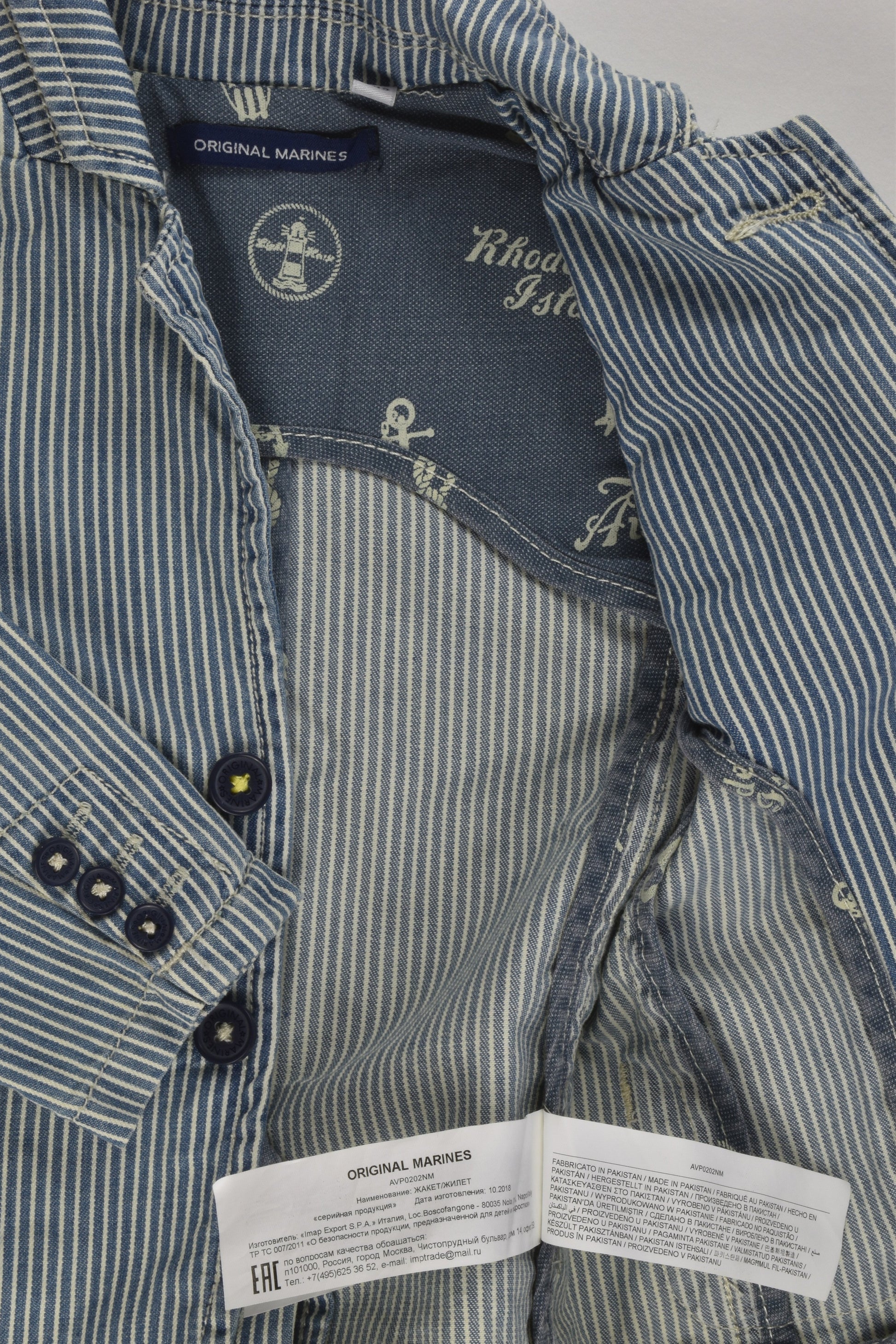Original Marines Size 0 (9/12 months) Denim Blazer